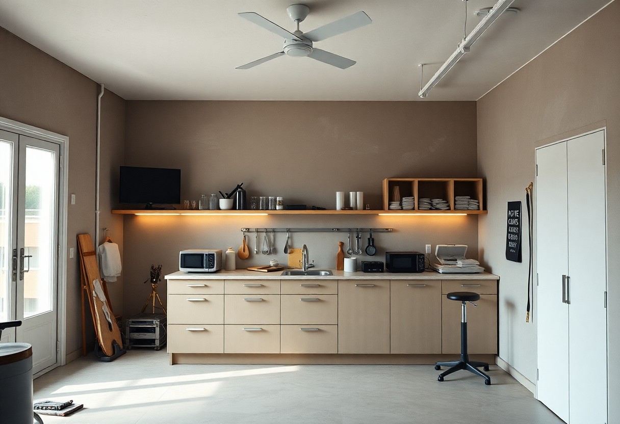Réalisation complète de studios, du placo à la cuisine équipée