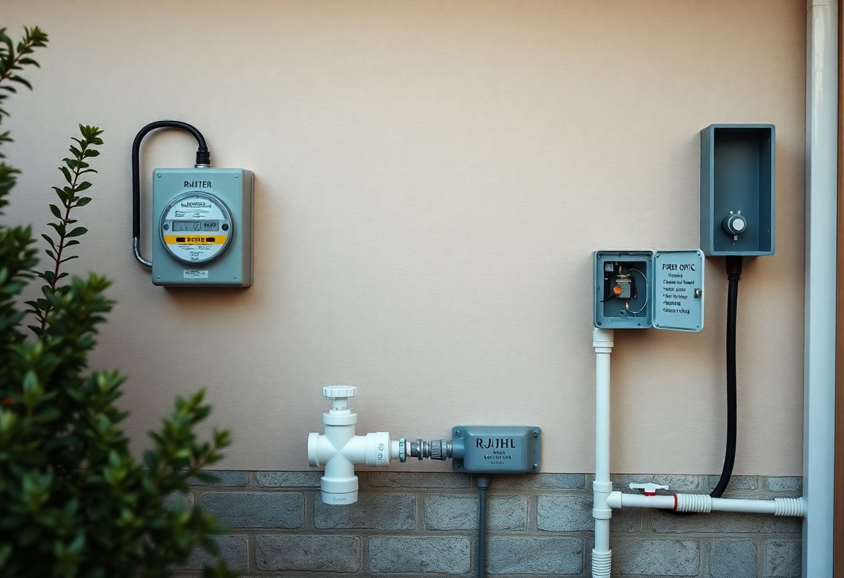 Raccordements eau, électricité et internet pour un studio de jardin connecté