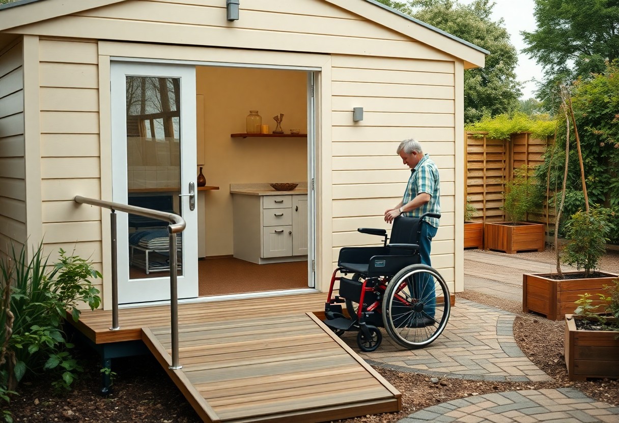Studio de jardin pour personne handicapée – garder un proche près de soi en toute sécurité